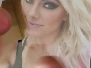 WWE Alexa Bliss Cum Tribute 29 (Double Cum Tribute 2 Cocks)